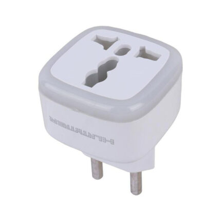 مبدل برق  3 به 2 مدل چراغ دار