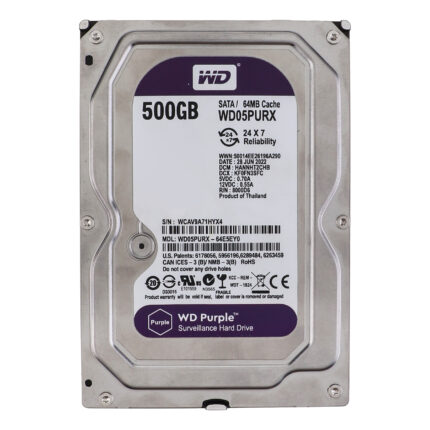 هارد دیسک اینترنال وسترن دیجیتال مدل WD05PURX ظرفیت 500 گیگابایت