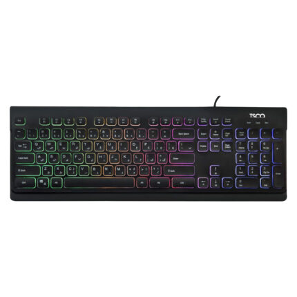 کیبورد گیمینگ تسکو مدل TK 8031، سوییچ ممبران، Full-Size، نورپردازی RGB