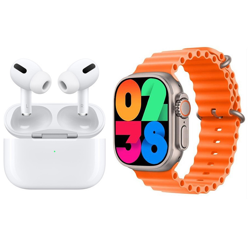 ساعت هوشمند ۴۹ میلیمتری کیکویر مدل KW56 ultra3 به همراه هدفون بلوتوثی ساعت هوشمند ۴۹ میلیمتری کیکویر مدل KW56 ultra3 به همراه هدفون بلوتوثی