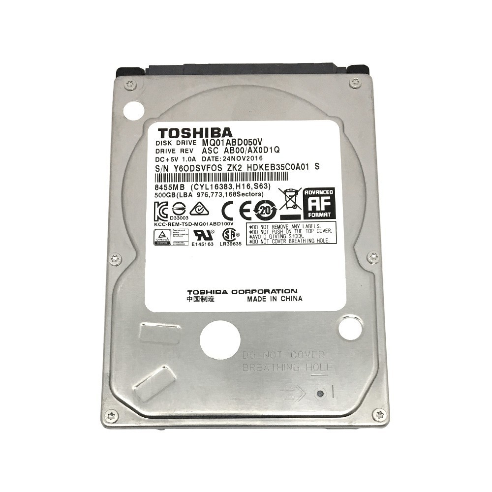 هارددیسک اینترنال توشیبا مدل MQ01ABD050V ظرفیت 500 گیگابایت هارددیسک اینترنال توشیبا مدل MQ01ABD050V ظرفیت 500 گیگابایت
